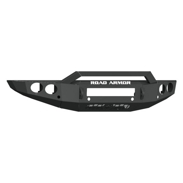 Road Armor® - Stealth Series Full Width Front HD Black Powder Coated Bumper