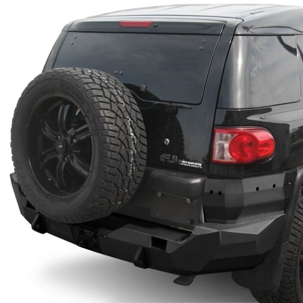 Road Armor® - Stealth Series Full Width Rear HD Black Powder Coated Bumper