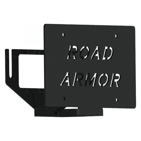 Road Armor® - Black Roller Fairlead License Plate Mount
