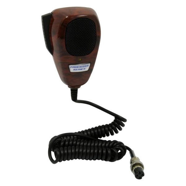 RoadPro® - Wood Grain CB Microphone with 12' Pre-Wired Coax Cable