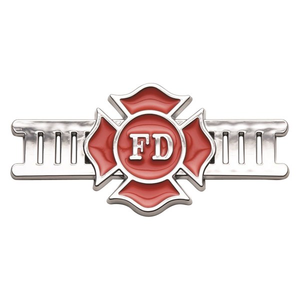 RoadSport® - BadgeZ™ Fire Department Chrome Splash Guard Emblems