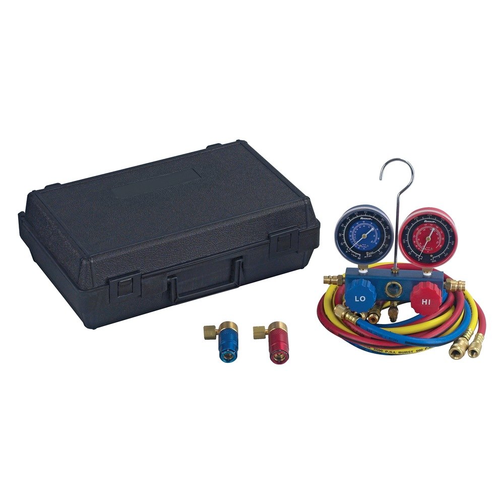 Robinair® 48510 Aluminum R134a Manifold Gauge Set with 72" Hoses and