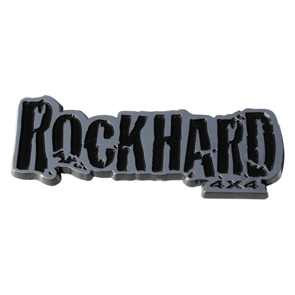 Rock Hard 4x4® - Premium "Rock Hard 4 x 4" Chrome Armor Badge