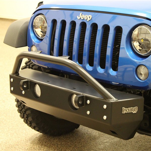 Rock Hard 4x4® - Patriot Series Stubby Front HD Black Bumper