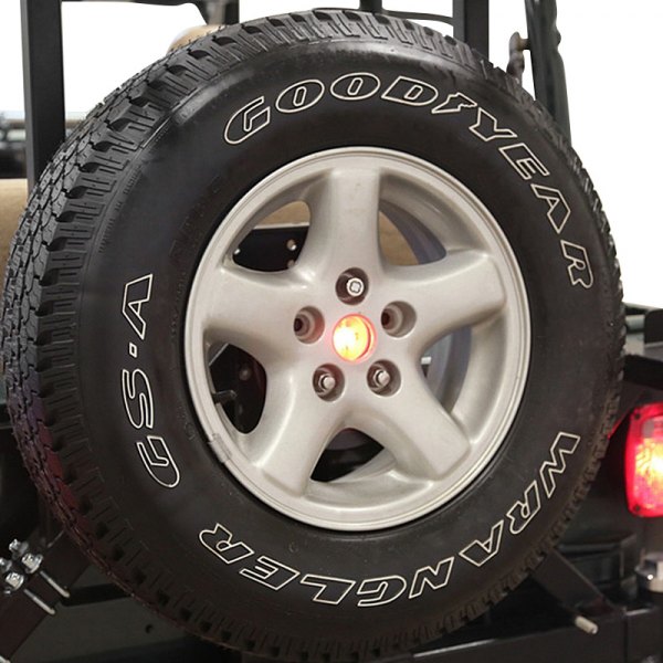 Rock Hard 4x4® - Black 3rd Brake Light For 2-1/2" Spare Tire Center Hole