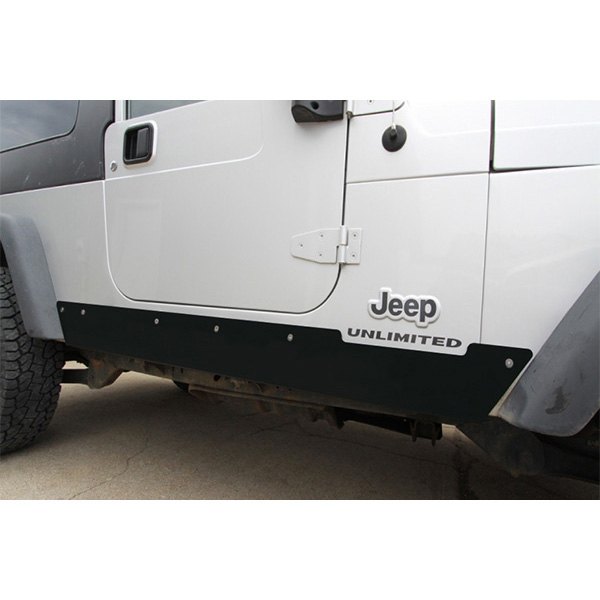  Rock Hard 4x4® - Patriot Series Black Steel Rocker Guards