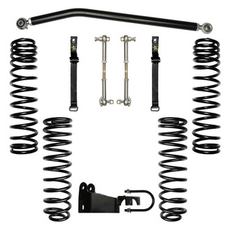 Rock Krawler® - 2.5" x 2.5" Stock Mod Stage 0 Front and Rear Long-Travel Suspension Lift Kit