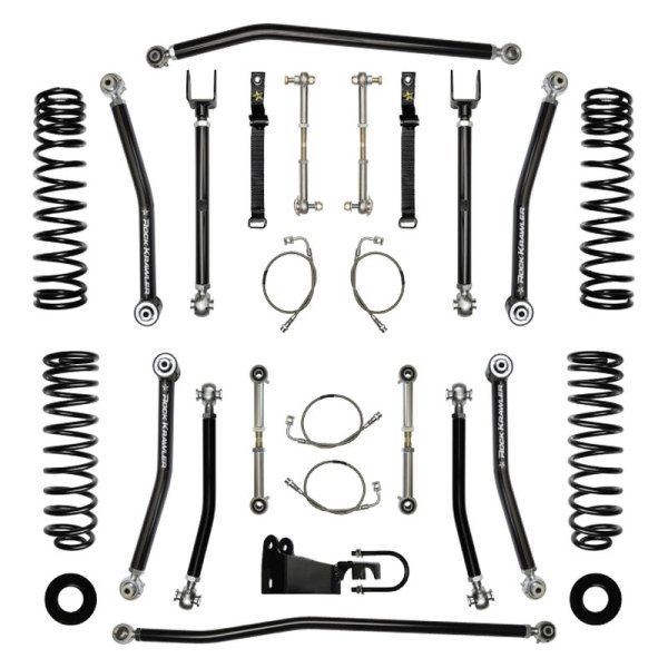 Rock Krawler® - X-Factor Mid Arm Stage 0 Front and Rear Suspension Lift Kit