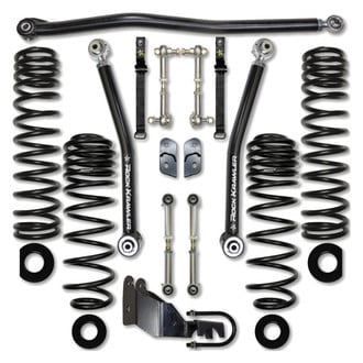 Rock Krawler® - 2.5" x 2.5" Flex Stage 0 Front and Rear Long-Travel Suspension Lift Kit
