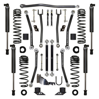 Rock Krawler® - 2.5" x 2.5" X-Factor Mid Arm Stage 1 Front and Rear Suspension Lift Kit