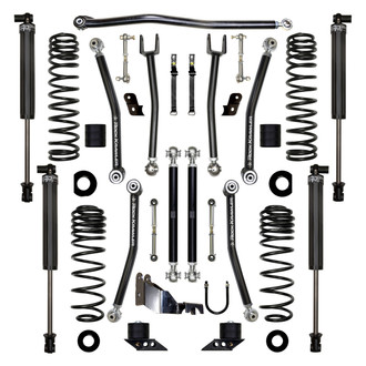 Rock Krawler® - 2.5" x 2.5" X-Factor Mid Arm Stage 1 Front and Rear Suspension Lift Kit