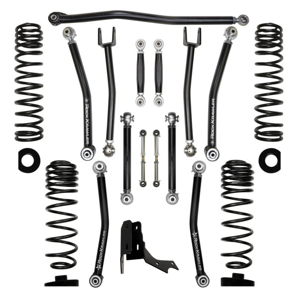 Rock Krawler® - X-Factor No Limits Mid Arm Front and Rear Suspension Lift Kit