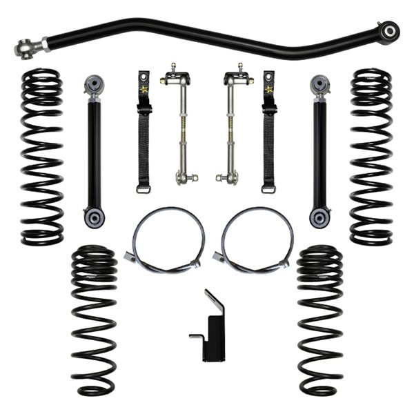 Rock Krawler® - Flex Stage 0 Front and Rear Long-Travel Suspension Lift Kit