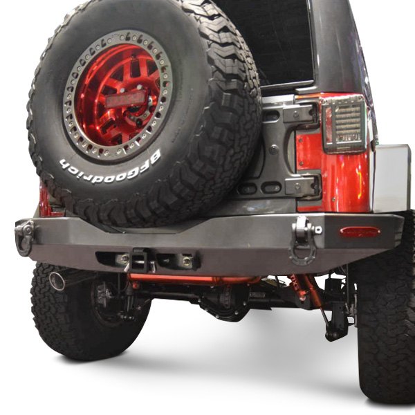 Rock Slide Engineering® - Rigid Series Full Width Rear HD Steel Bumper ...