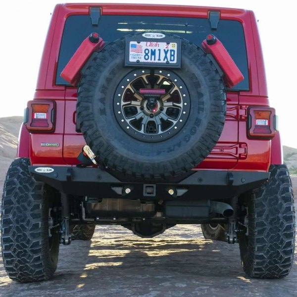 Rock Slide Engineering® - Rigid Series Stubby Rear HD Black Powder Coated Bumper