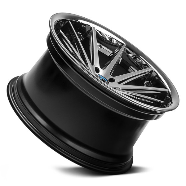 Runa♡ページ 100110 ROHANA® RC10 Wheels - Black with Machined Face and Chrome