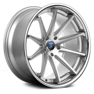 りれはは ROHANA® RC10 Wheels - Silver with Machined Face and Chrome