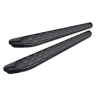 Romik® - 5.5" REC-T Series Cab Length Black Running Boards with Black Trim