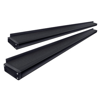 Romik® - 6.5" ROB-T Series Black Running Boards