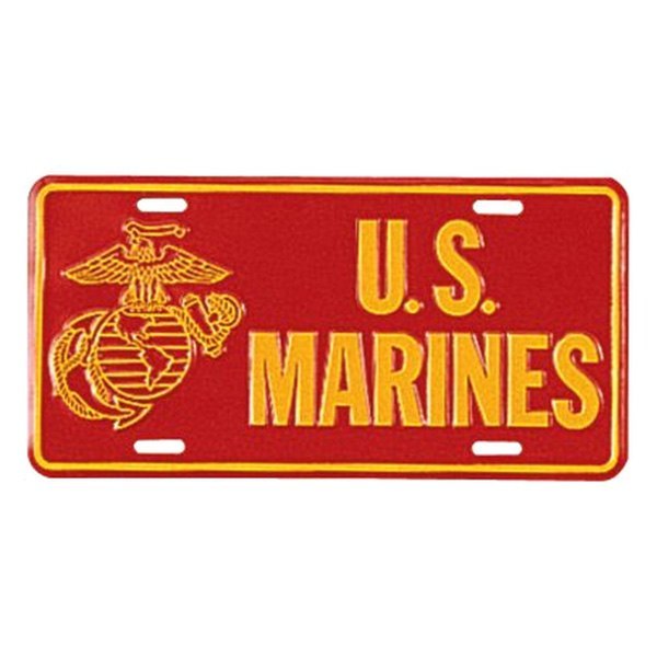 Rothco® - License Plate with U.S. Marines Logo