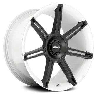 ROTIFORM® - FRA Gloss White with Matte Black Spokes