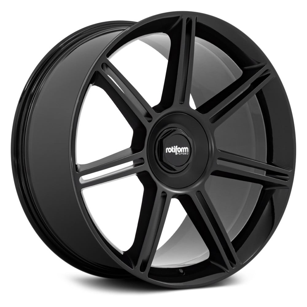 ROTIFORM® FRA Wheels - Gloss Black with Matte Black Spokes Rims