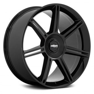 ROTIFORM® - FRA Gloss Black with Matte Black Spokes