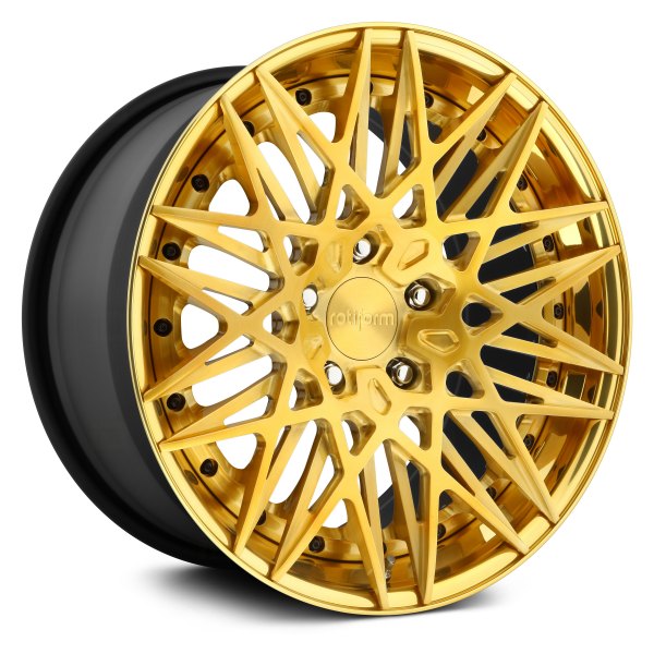 ROTIFORM® - QLB 3PC Brushed Gold with Gloss Clear and Hi Luster Gold Lip