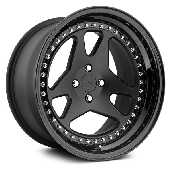 ROTIFORM® - USF 3PC Matte Black with Gloss Black Lip