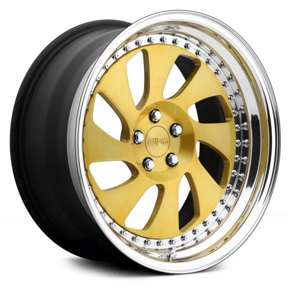 ROTIFORM® - WRW 3PC Brushed Gold with Polished Lip