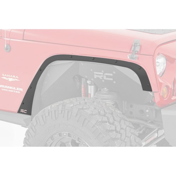 Rough Country® - Black Powder Coat Steel Front and Rear Fender Delete Kit