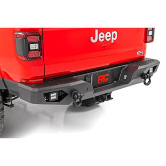 Rough Country® - Full Width Black Powder Coated Rear HD Bumper