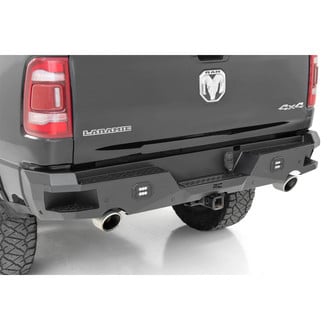Rough Country® - Full Width Black Powder Coated Rear HD Bumper