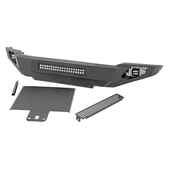 Rough Country® - High Clearance Full Width Black Powder Coated Front HD Bumper