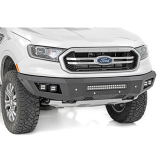 Rough Country® - Full Width Black Powder Coated Front HD Bumper