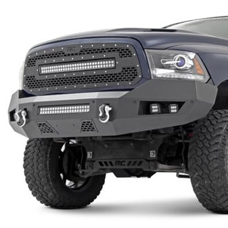 Rough Country® - Full Width Black Powder Coated Front HD Bumper