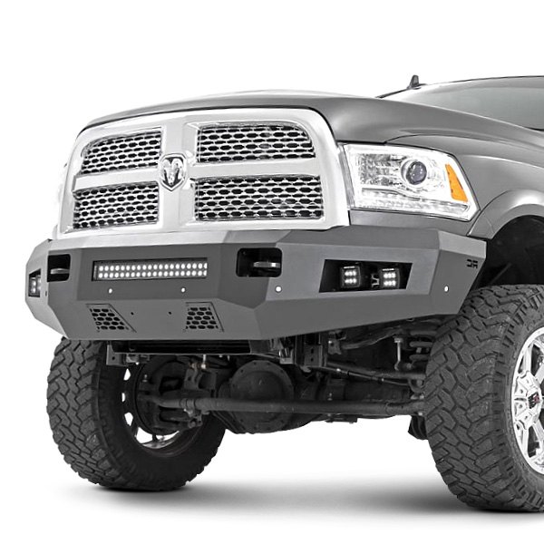 Rough Country® - Full Width Front HD Black Powder Coated Bumper
