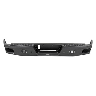 Rough Country® - Full Width Black Powder Coated Rear HD Bumper