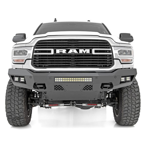 Rough Country® - High Clearance Full Width Front HD Black Powder Coated Bumper