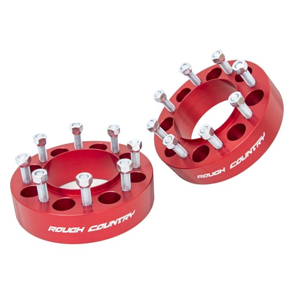 Rough Country® - Red 6061-T6 Aluminum Wheel Spacers