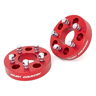 Rough Country® - Red 6061-T6 Aluminum Wheel Spacers Adapters