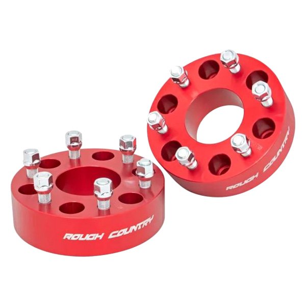 Rough Country® - Red 6061-T6 Aluminum Wheel Spacers