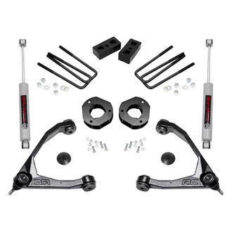 Rough Country® - 3.5" x 1.5" Front and Rear Suspension Lift Kit