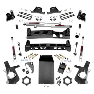 Rough Country® - 4" x 5" Front and Rear Suspension Lift Kit