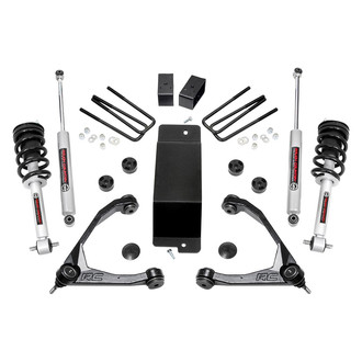 Rough Country® - 3.5" x 3" Front and Rear Suspension Lift Kit