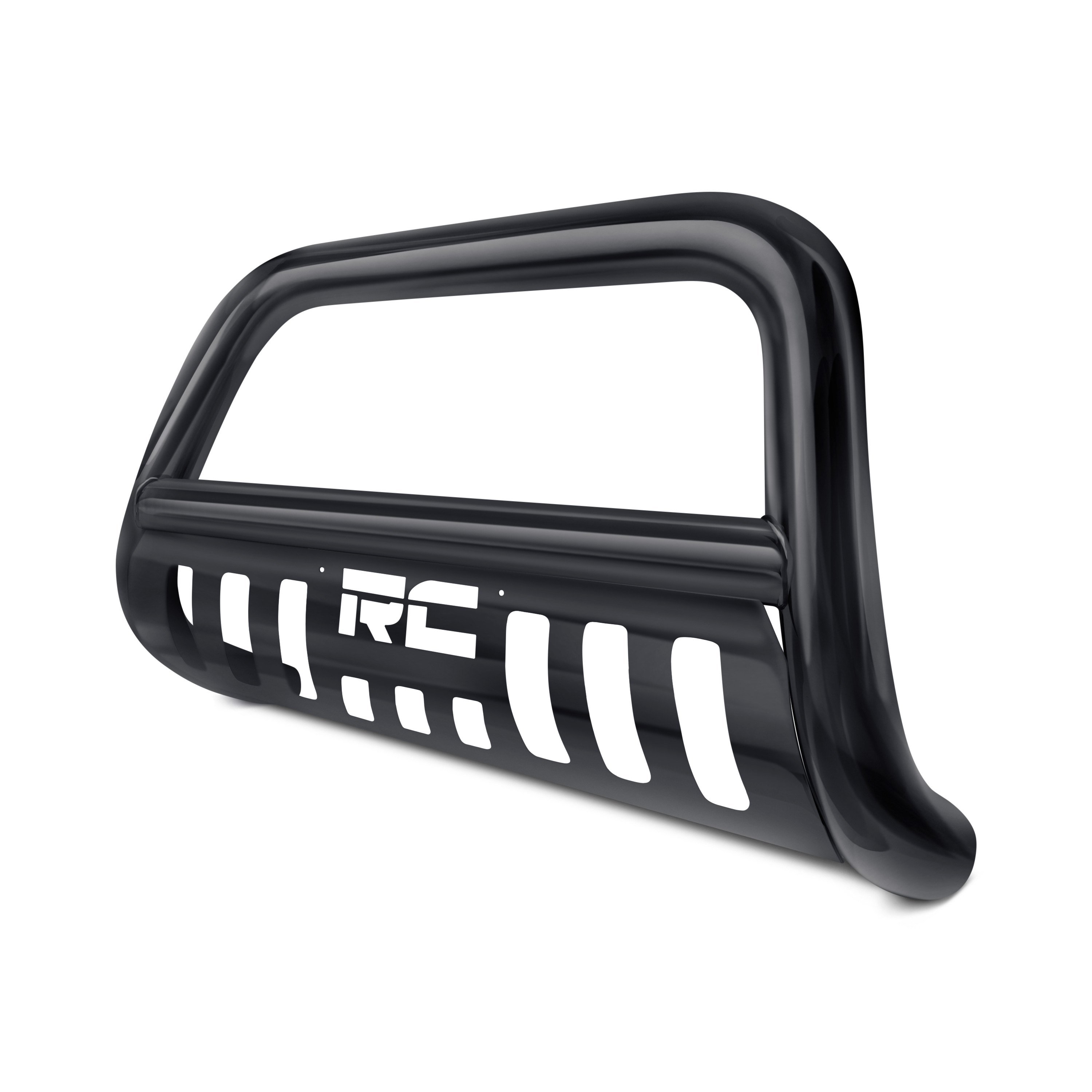 Rough Country® B-D2091 - 3" Black Bull Bar With Skid Plate