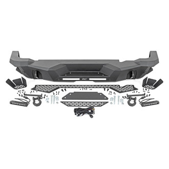 Rough Country® - Full Width Black Powder Coated Rear HD Bumper