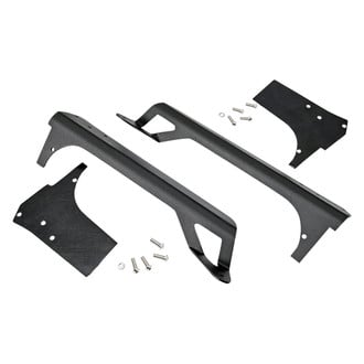 Rough Country® - Textured Black Windshield Frame Mounts for 50" Straight LED Light Bar