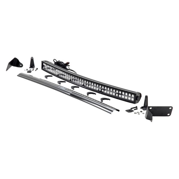 Rough Country® - Front Bumper Black Series 40" 240W Curved Dual Row Combo Spot/Flood Beam LED Light Bar Kit