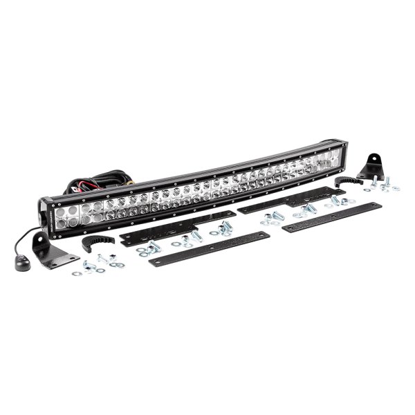 Rough Country® - Grille 30" 180W Curved Dual Row Combo Spot/Flood Beam LED Light Bar